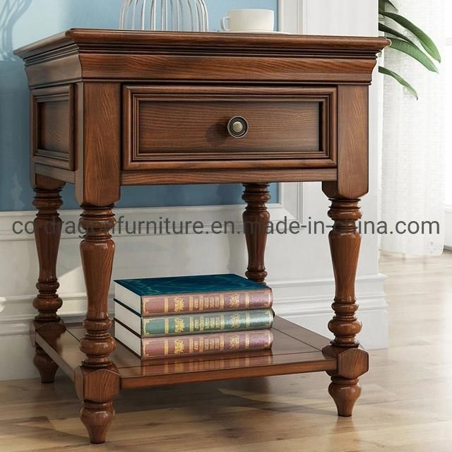 Fashion Modren Wooden Nightstands Table with Drawer for Bedroom Furniture