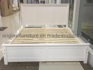 Solid Wooden 4FT6 Double Queen Size Bed Frame White