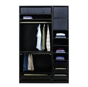 Unfolding Melamine Pb MDF Cheap Bedroom Wardrobe Cabinet Storage Cabinets Closet