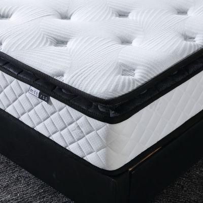 Pillow Top Bedroom Furniture Pocket Spring Double Bed Mattress