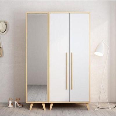 Nordic Minimalist Modern Wardrobe Panel Dressing Mirror Assembly Bedroom Wardrobe