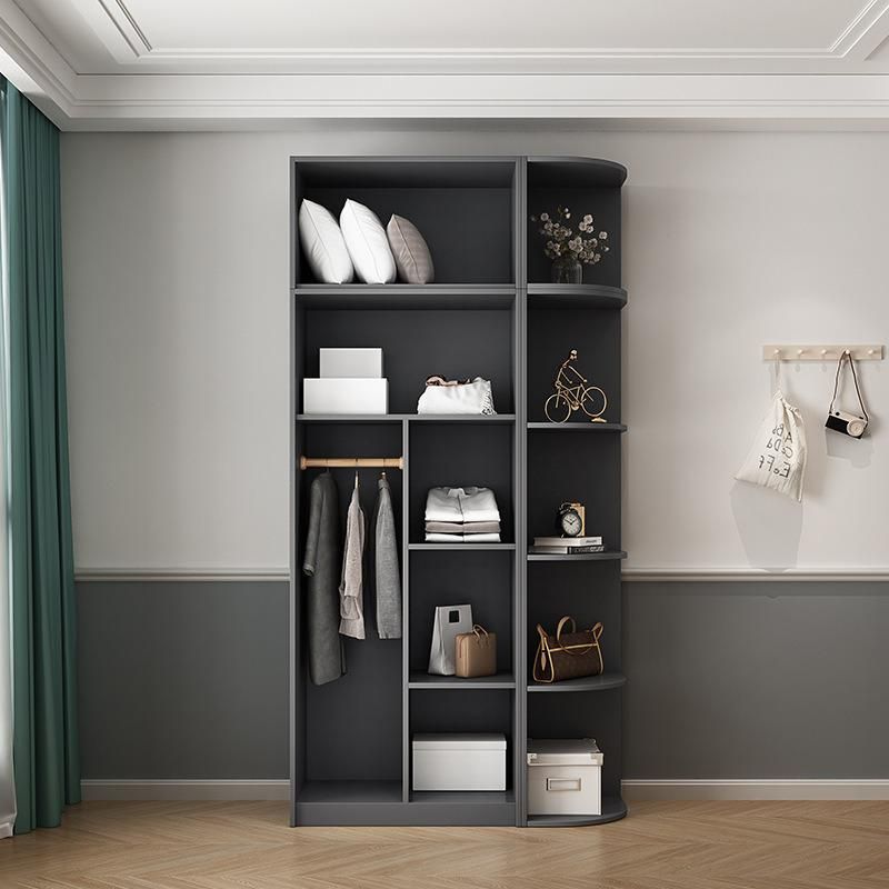 Custom Apartment Furniture, Paint-Free Board and Top Cabinet, Modern Minimalist Style 2/3/4 Door Wardrobe