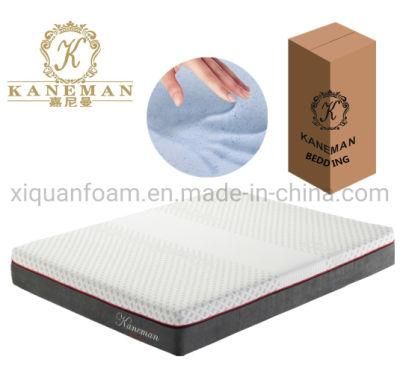 Gel Memory Foam Mattress Rolled Packing in Box