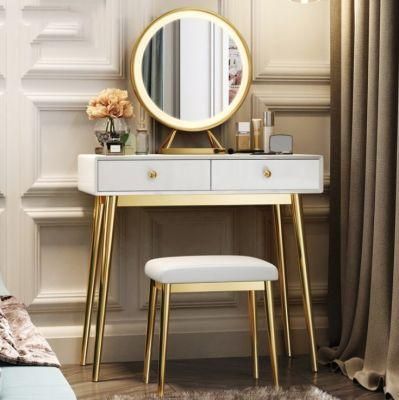 Wholesale Modern Marble Storage Wooden Dresser Cabinet Dressing Table