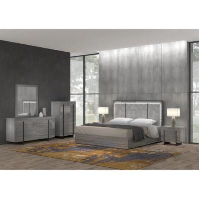 Nova Home Bedroom Furniture Grey High Gloss Mirror Bedroom Vanity Dresser