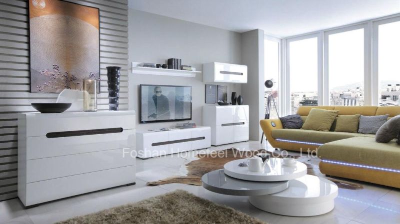 New Design White High Gloss Bedroom Set (HF-EY066)