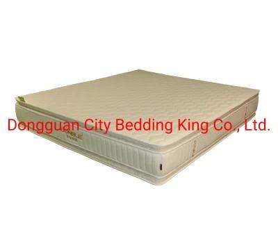 Pillow Top Soft Pocket Spring Fire Resistant Mattress