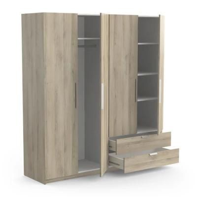 Modern Multi Space Wooden Wardrobe Stylish Bedroom Furniture