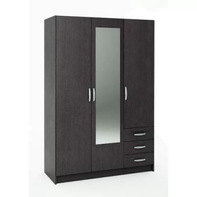 New Design Wardrobe Bedroom Furniture with Mirror Hinged Door