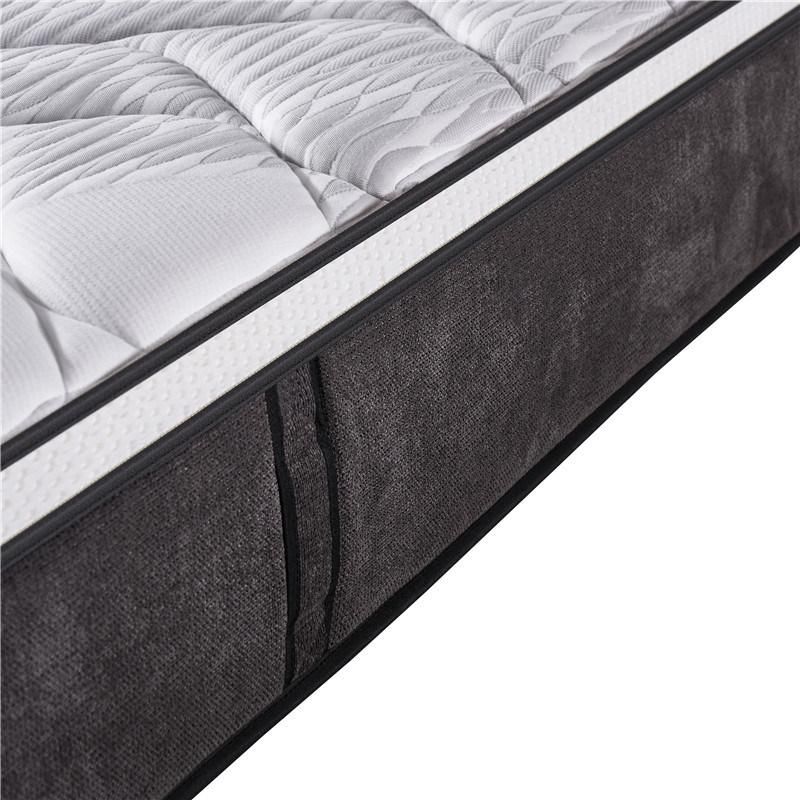 Customized Euro Top Mattress in a Box Bed Queen Orthopedic Hybrid Single Pocket Spring Mattress