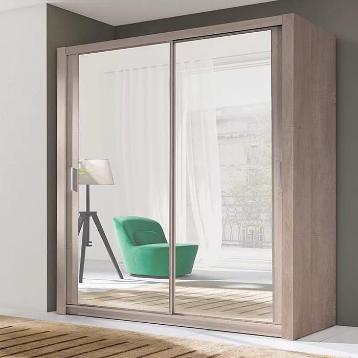 Modern Bedroom Sliding Door Wardrobe with Mirror