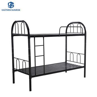Metal Bunk Bed Cheap Twin Sleeper Bed for Dormitory School Army