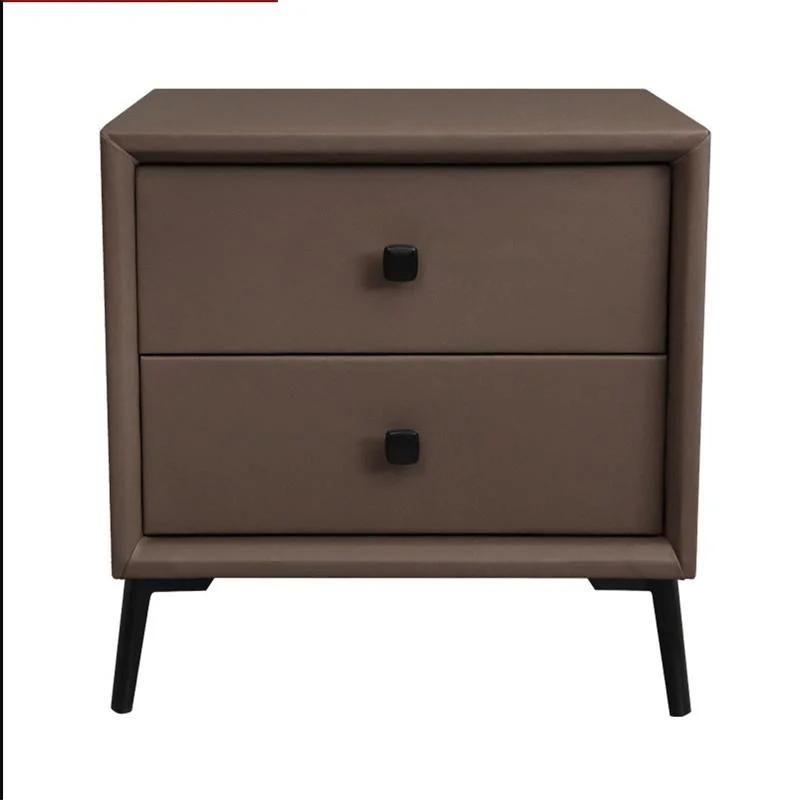 Nordic Modern Light Luxury Gray Ins Ultra-Narrow Mini Solid Wood Bedside Cabinet
