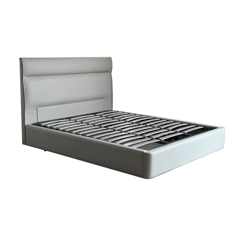 2022 Modern Queen Size Electric Bed Frame Base with Storage Platform Fabric