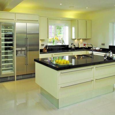 Modern Melamine Wood Furniture White Lacquer Kitchen Cabinets