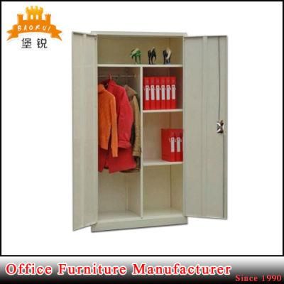 Fas-006 Two Door Iron Locker Wardrobe Steel Cupboard