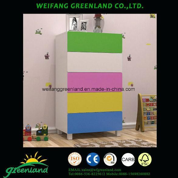 High Quality Wood Board Panels Chest of Drawers