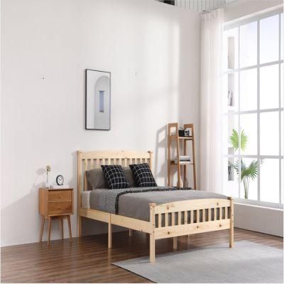 Modern Bedroom Furniture Solid Wood Painted Full/Double Bed for Children