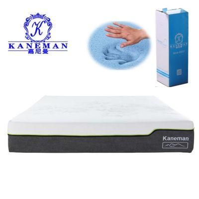 China Factory New Design Memory Foam Rollable Mattress in a Color Box