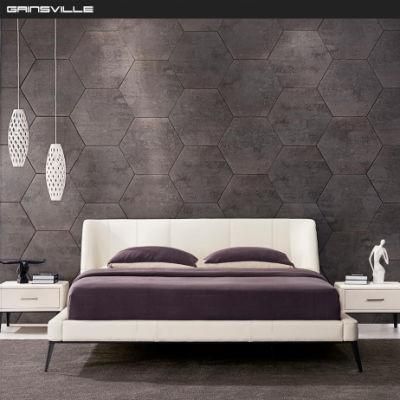 New Model Modern European Bedroom Furniture Used Luxury Leather Wall Bed