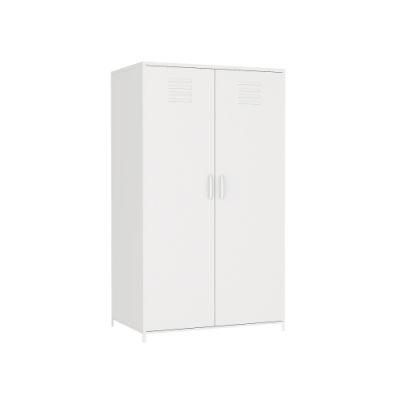 Metal Locker Storage Cabinet Locker Children Locker Double Doors Lokcer Hanging Cloth Home School Classroom Requires Assembly