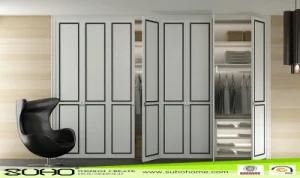 Aluminium Shutter Wardrobe Wardrobe Door Sliding Door White Color
