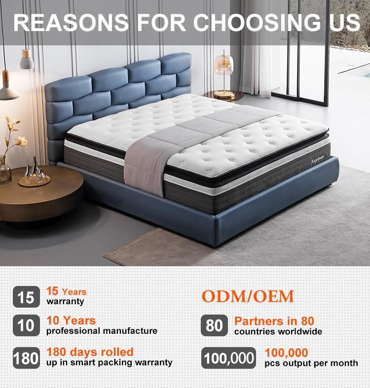 Korean Folding Korean Full Size King Bed Compressed Hotel Natural Latex Mattress