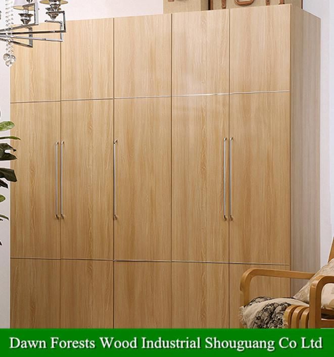 Bedroom Furniture Melamine Wood Two Door Wardrobe for Home Using