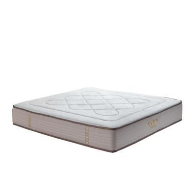 Hotel Coral Fleece Fabric Pocket Spring Latex Foam Mattress