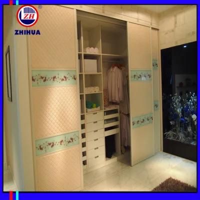 White PVC Open Door Wardrobe (FY002)