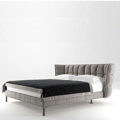 Modern and Simply Unique Design Style Metal Leg with Fabric Bed for Hotel
