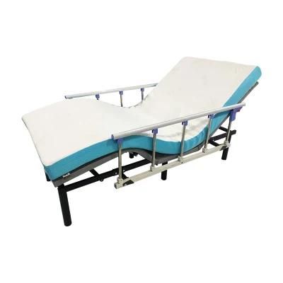 Folding Hospital Bed in Memory Foam Mattress