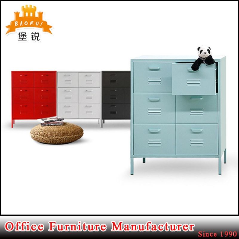 Jas-122 Black Color Space Saving Furniture Used Metal Side Storage Cabinet