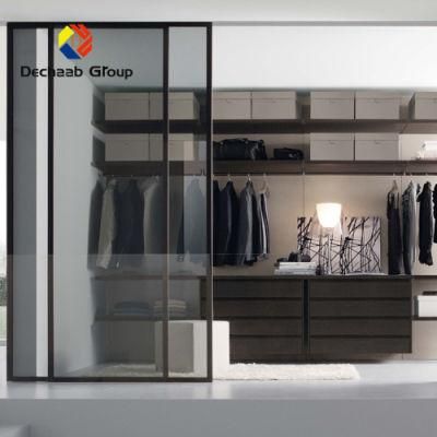 Modern Simple Walk in Cloth Cupboard Wardrobe Wooden Modern