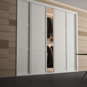 White Sliding Door MDF Wardrobe