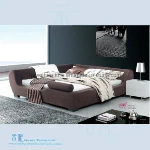 High Quality Soft Leather Bed of Bedroom Furniture (HW-KF322B)