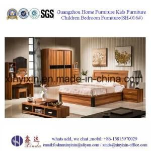 China Bedroom Furniture MDF Queen Size Bed (SH-016#)