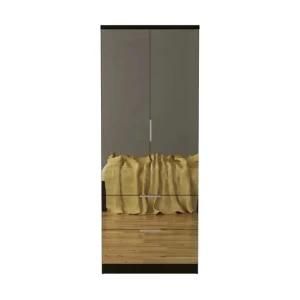 3.8mm Sliver Mirror Door Modern Wooden All Mirror Wardrobe