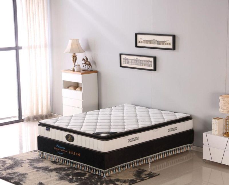 Bamboo Knitted Fabric Pillow Top Spring Mattress Vacuum Roll in Box Wholesale Cheap Price