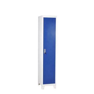 Single Door Steel Cloth Cabinet Used Clothes Storage Kd Wardrobe Children Office Furniture Metal 30 PCS