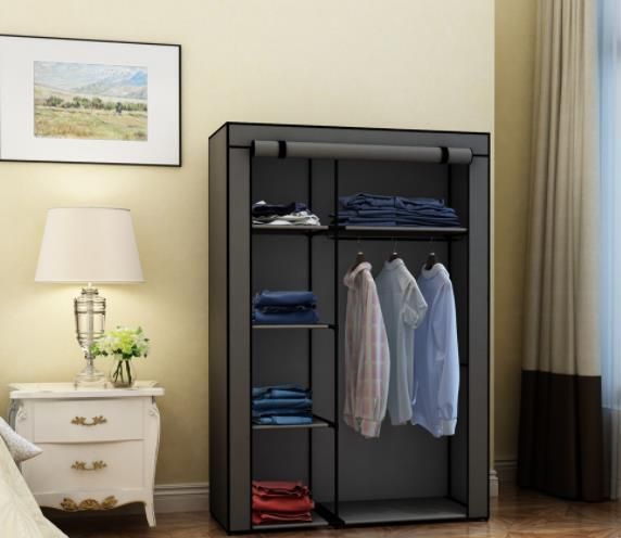 Fashionable Simple Solid Color Non-Woven Fabric Combination Foldable Wardrobe