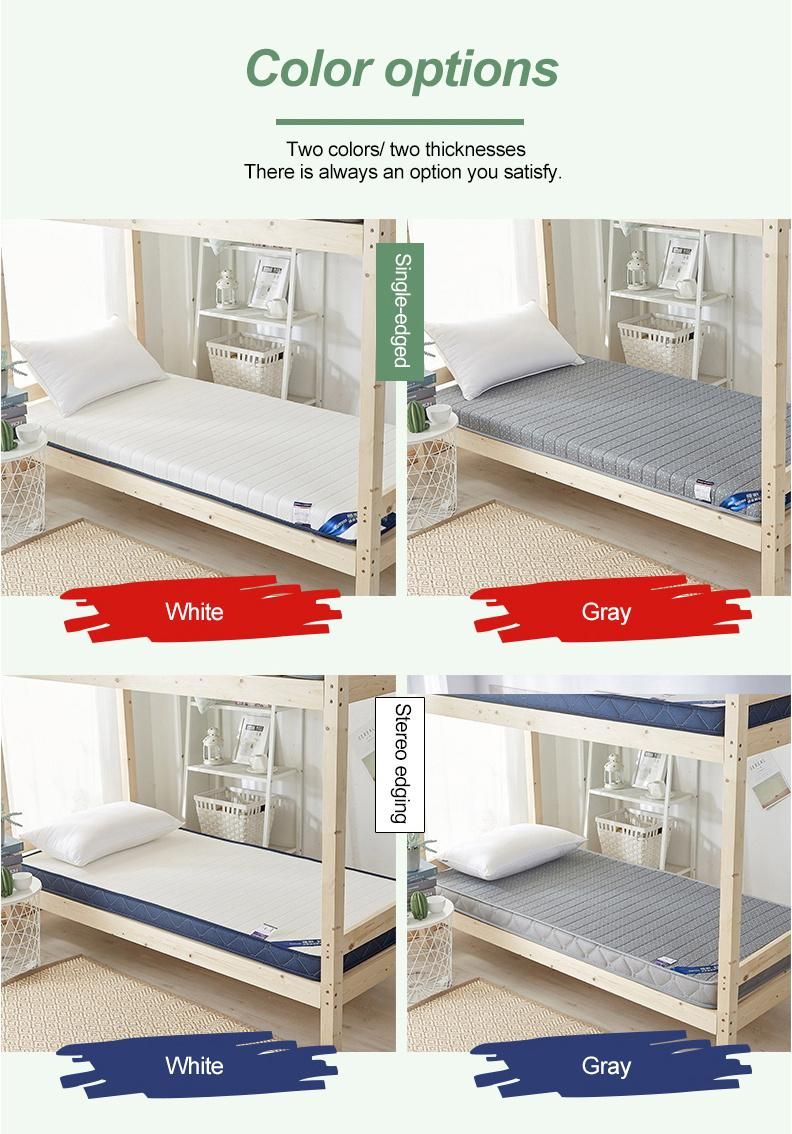 Home Bed Mattress Thick 10cm Portable Comfortable Latex Twin XL