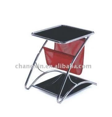 Modern Glass Top Tray Side Table