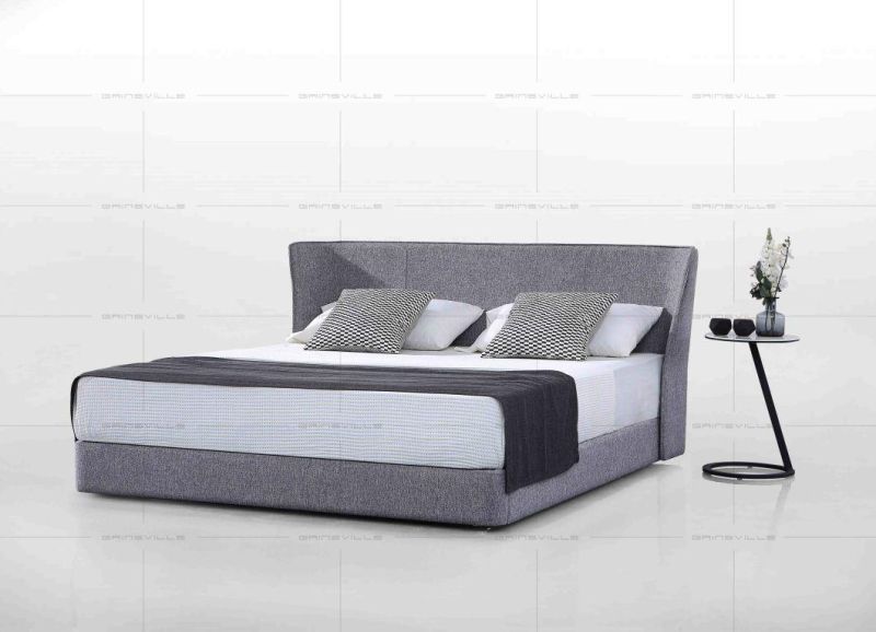 Top Seller Bed Leather Bed Sofa Bed King Bed Double Bed Home Furniture Modern Bedroom Furniture in Italy Style New Design