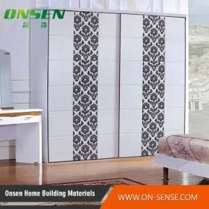 High Quality Modern Leather Laminated Sliding Closet Door