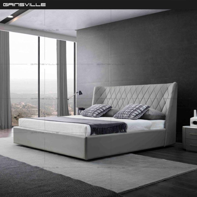 Modern Bedroom Furniture Leather Bedroom Upholstery Bed in New Design