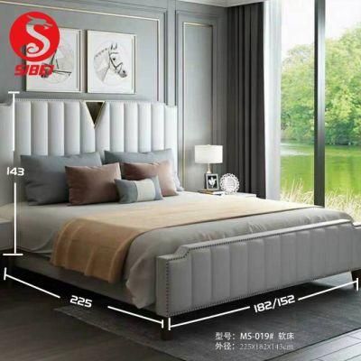 Modern Designer Metal Soft Wooden Beds Super King Size for Bedroom Supplier1 Buyer