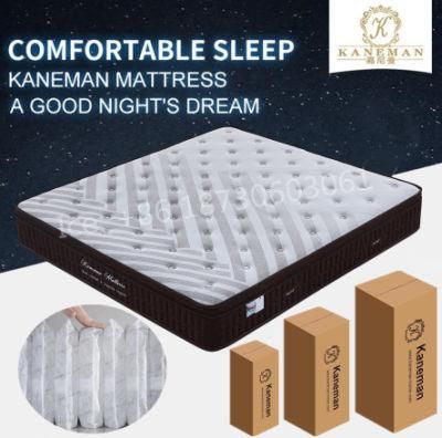 Rolled Spring Mattress in a Box High Density Foam Hotel Mattress