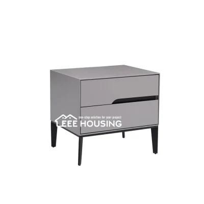 Modern Style Bedroom Furniture Metal Frame Side Table Bedside Table Nightstand White Hotel Bedside Table