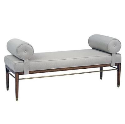 Top Quality Wooden Frame Memory Foam Bed End Bench with Removable Pillows